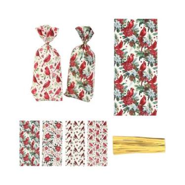 Imagem de Sacolas De Doces De Natal Embalagem De Biscoitos Do Papai Noel 25 50 1