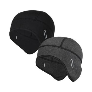 Imagem de Gorro De Ciclismo Masculino De Inverno Em Fleece, À Prova De Vento, Fo