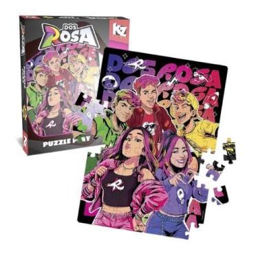 Imagem de Quebra Cabeça Puzzle Play 100 Peças Dos Rosa Elka