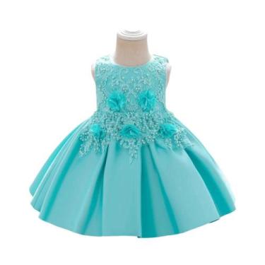 Imagem de Vestido De Festa Para Meninas Com Laço De Flor, Vestido De Casamento E