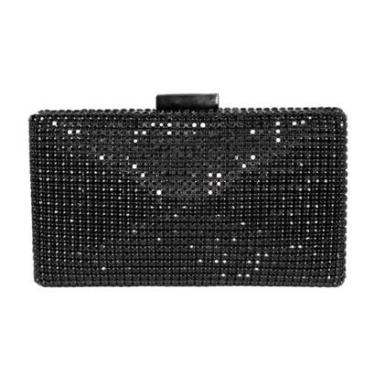 Imagem de Bolsa Feminina Pequena Schutz Clutch Treasure Malha Strass 500190008-Feminino