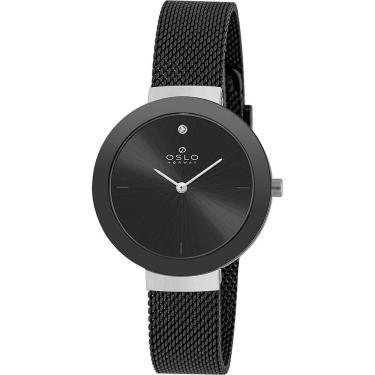 Imagem de Relógio Oslo Feminino Ref: Oftsss9t0081 P1px Slim Mesh Bicolor