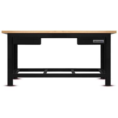 Imagem de Bancada aberta com 02 gavetas e tampo de madeira pinus - RLL-210P (Pre