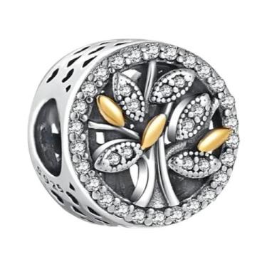 Imagem de Pingente Árvore Genealógica Prata 925 Charm Mãe Pai Amor Eterno Para P