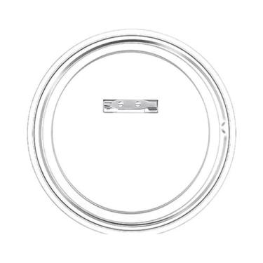 Imagem de Bases De Acrílico Transparente Para Crachás 10 Peças, Pins De Botão DI