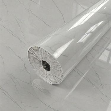 Imagem de Revestimento Adesivo Efeito Mármore Acabamento Brilho Spezia Bianco 3M