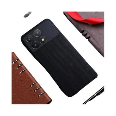 Imagem de Capa De Couro Com Padrão De Madeira De Bambu Para Xiaomi Poco X7 pro X