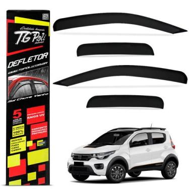 Imagem de Calha de Chuva Mobi 2016 e 2021 Defletor Fumê Tgpoli