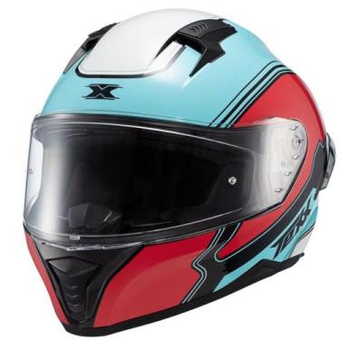 Imagem de Capacete Texx Raptor Hornet, 64, Azul/Vermelho