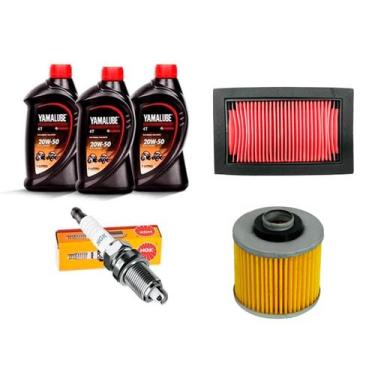 Imagem de Kit Troca Oleo Yamalube Filro Oleo Filtro Ar Vela Ngk Xt 660 - YAMAHA