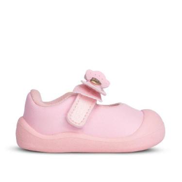 Imagem de Tênis Sapatilha Infantil Menina Kidy Nude Delicado Primeiros Passos -,