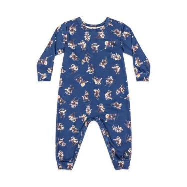 Imagem de Macacão Bebê Malha Thermosoft Quimby, Azul
