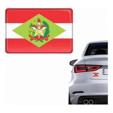 Imagem de Adesivo Resinado Santa Catarina compatível Carro/Moto - SPTS