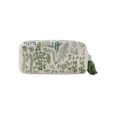 Imagem de Necessaire Leena Verde e Cru Verde