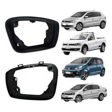 Imagem de Par Moldura Retrovisor Sem Furo Gol Voyage G6 Golf 2012 2013 - MUTKIT