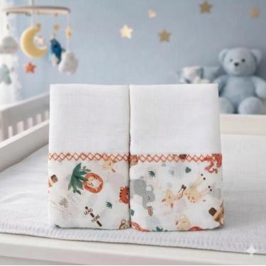 Imagem de Toalha fralda bebe maternidade amamentação pano de ombro e Banho 100 a