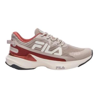 Imagem de Tênis Fila Recovery Feminino 51J728X -, 34, Marrom claro, Vermelho