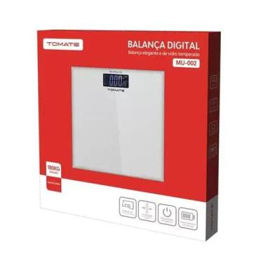 Imagem de Balança Digital de Peso Corporal Até 180Kg Prata MU-002 - Tomate