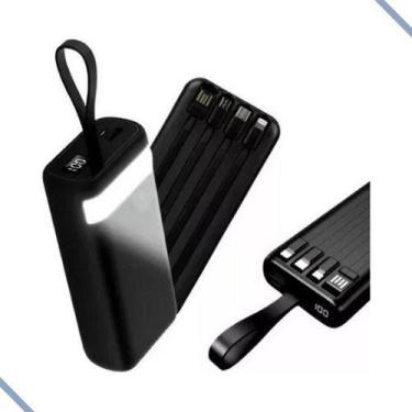 Imagem de Powerbank 20.000 Mah lanterna Carregador Portátil Universal Turbo - RV