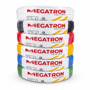 Imagem de Cabo Flexível 6mm Megatron Rolo 100 Mts Cabo Elétrico Antichama Cobre 