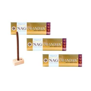 Imagem de KIT C/3 Incensos Dhoop Tibetano Golden Nag Sabor:Lavanda, Chandan
