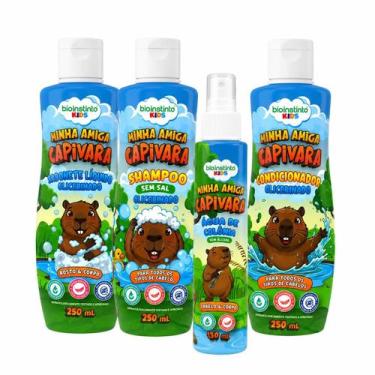 Imagem de Kit Banho Capivara Infantil Bioinstinto Kids