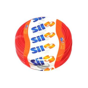 Imagem de Cabo Flexível 4mm Rolo 100 Metros Vermelho Sil Fio Elétrico PVC Cobre 