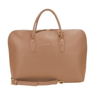 Imagem de Pasta Executiva Feminina Classe Couro Notebook, Tan 508, 2