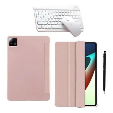 Imagem de Capa + Para Tablet Poco Pad X1 11.2 + Teclado + Mouse + Caneta - Case