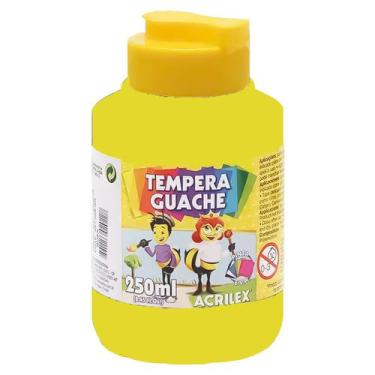 Imagem de Tinta Tempera Guache 250ml 504 - Amarelo Limão - ACRILEX, 504 - AMAREL