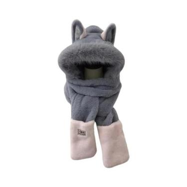 Imagem de Cachecol Protetor De Orelhas De Raposa Quente E Peludo, Gorro De Pelúc