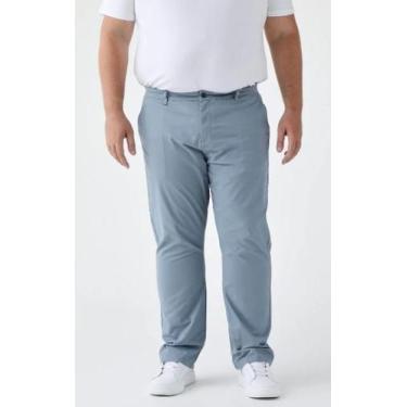 Imagem de Calça Chino Comfort - Highstil Oficial, 40, Azul acinzentado