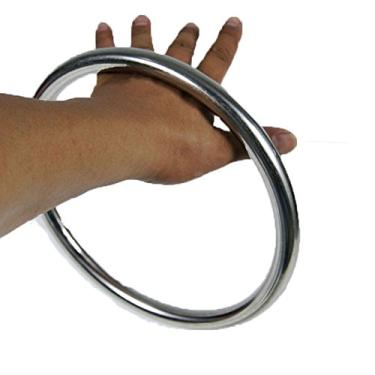 Imagem de ZooBoo Wing Chun YeWen Sau Sticky Training Anel de ratã de aço inoxidável Asa Tsun 23 cm