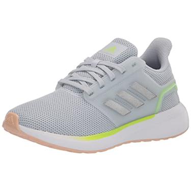 Imagem de adidas Eq19 Run Tênis de inverno feminino, Azul halo/prata metálico/verde sinal, 9