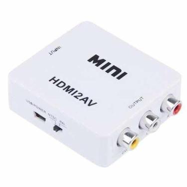 Imagem de Mini Conversor Adaptador Hdmi para Rca Áudio e Vídeo - Hdmi2av