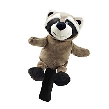 Imagem de Deevoka Tampas de Cabeça de de Taco de Golfe de Pelúcia, Capas de Cabeça de Madeira de Golfe para Animais preciosos, Acessórios para, Guaxinim