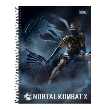 Imagem de Caderno Espiral Mortal Kombat X Kitana 96 Folhas Da Tilibra