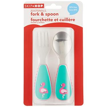 Imagem de Kit de Talheres Zoo Flamingo, Skip Hop, Verde