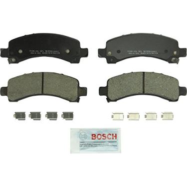 Imagem de BOSCH BC974A QuietCast Conjunto de pastilhas de freio a disco de cerâmica premium - compatível com Cadillac Escalade selecionada; Chevrolet Avalanche, Express, Suburban, Tahoe; GMC Savana, Yukon,