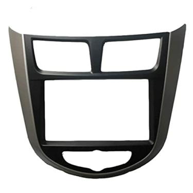 Imagem de Meimeier 2DIN Carros e Instalação DVD Frames Painel de DVD Fascia Radio Frame Audio Frames Adequado para HYUNDAI 2010 Verna I25 Enfase Solaris