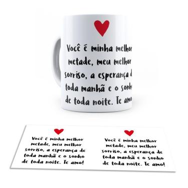 Imagem de Caneca Ceramica Meu Melhor Sorriso Feliz Dia Dos Namorados