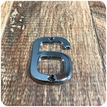 Imagem de Número 6 Residencial Pequeno Para Apartamento Cromado