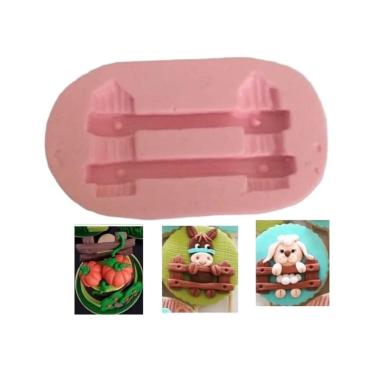 Imagem de Molde De Silicone Fazenda, Jardim, Cerca