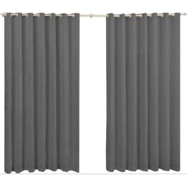 Imagem de Cortina Roma 3,00X2,20 Quarto Sala Escritorio Cinza