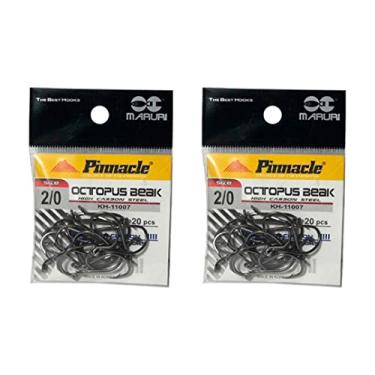 Imagem de Kit Anzol de Pesca Maruri Octopus Beak Aço Carbono N° 2/0 40 Peças