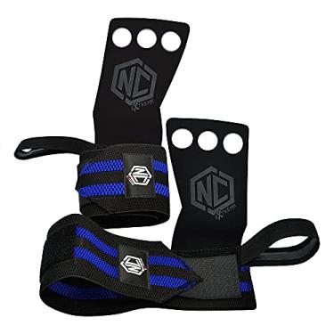 Imagem de Grip Panther Claw C/ Munhequeira - Preto e Azul M