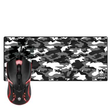 Imagem de Kit Gamer Mouse Bankai Mouse Pad grande Camuflado Evolut