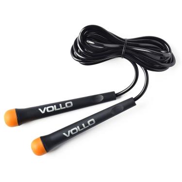 Imagem de Corda de Pular pvc Preto/Laranja - Vollo