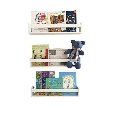 Imagem de Revisteiro De Parede 40CM Kit Com 3 Peças