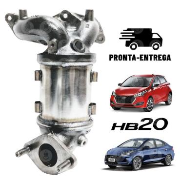 Imagem de Catalisador C/ Coletor Hyundai Hb20 Todos 1.0 - 3 Cilindros